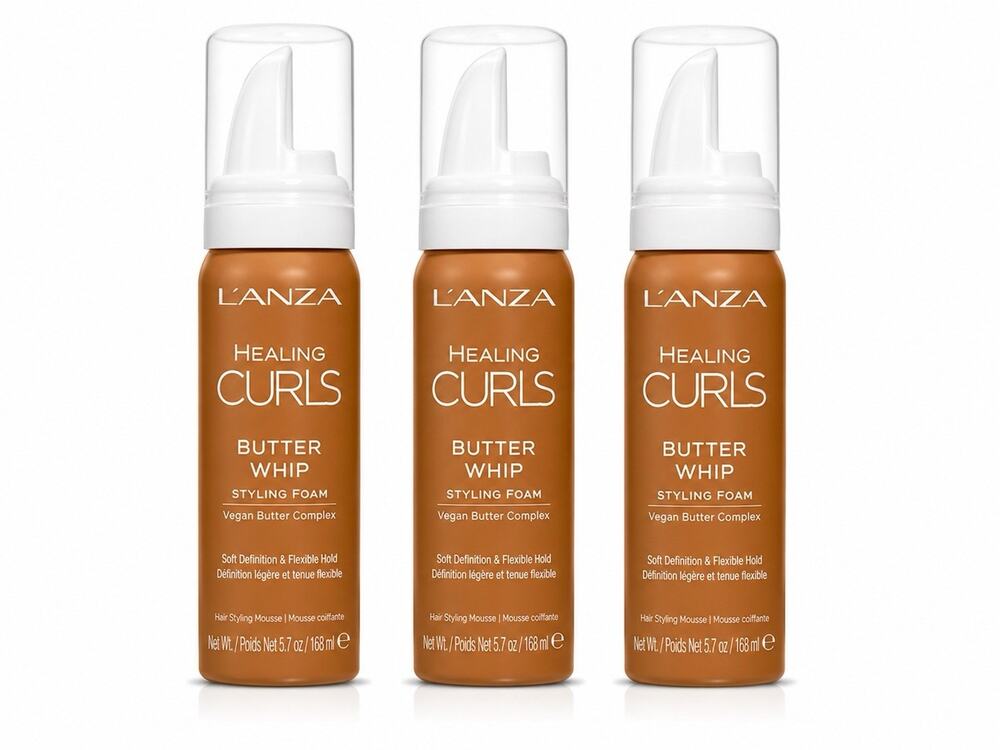 L’ANZA Healing Curls Butter Whip Styling Foam 1.7 oz / 50ml Travel Size Lot of 3 - Picture 1 of 1
